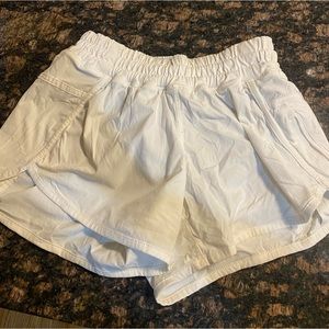 White lulu lemon shorts worn- size 2